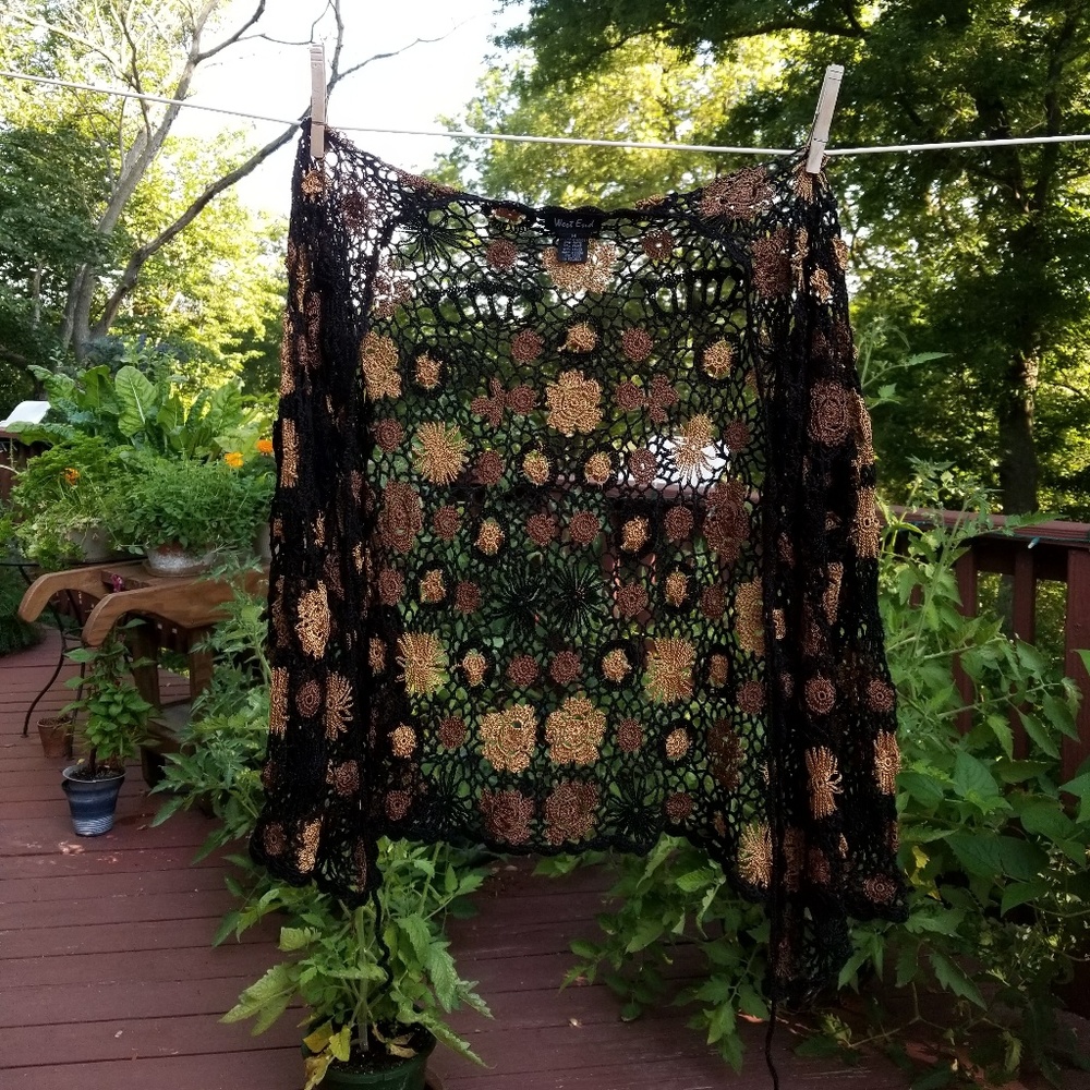 West End Shawl/Cardigan, Knit Autumn Embroider S/M